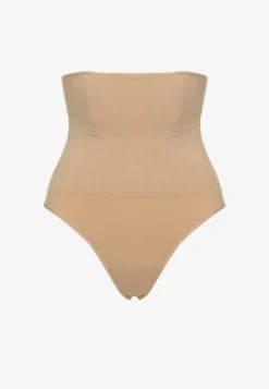 Beżowa Bielizna Modelująca Majtki o Kroju Fig High Waist Tillara