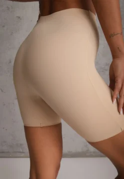 Beżowa Bielizna Modelująca Majtki High Waist Listea