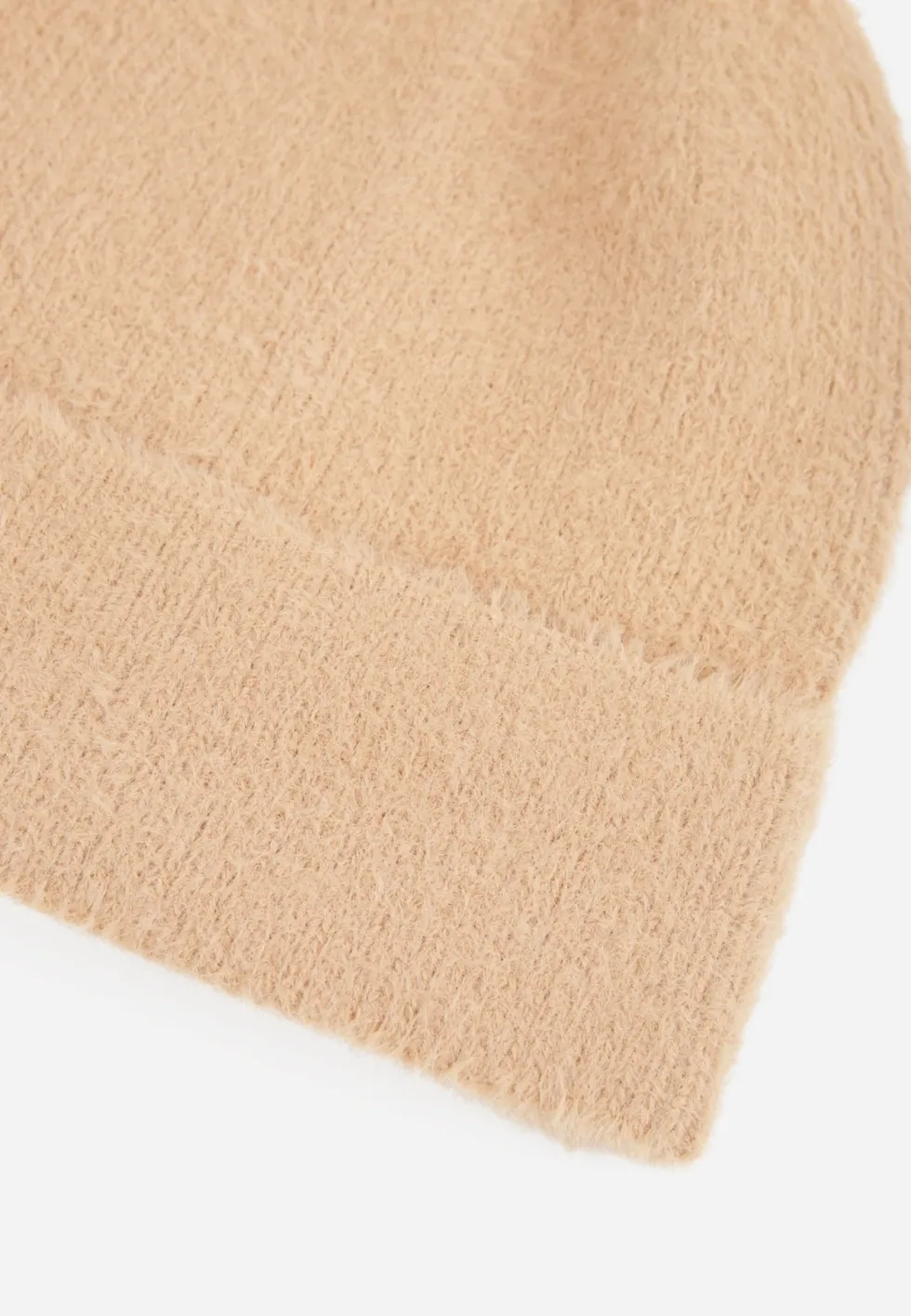 Beżowa Minimalistyczna Czapka Basic z Zakładką Zaraika