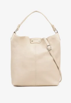 Beżowa Torebka Hobo z Regulowanym Paskiem Crossbody Tenovesa