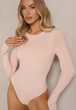 Beżowe Body w Stylu Basic Sovfia