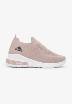 Beżowe Buty Sportowe Amathane