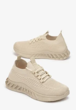 Beżowe Buty Sportowe Eudiopis