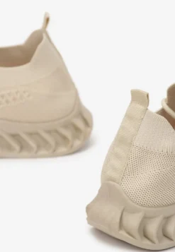 Beżowe Buty Sportowe Eudiopis