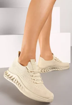 Beżowe Buty Sportowe Eudiopis