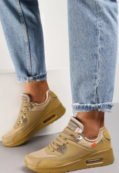 Beżowe Buty Sportowe Irinyxih