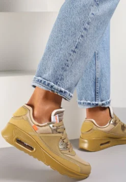 Beżowe Buty Sportowe Irinyxih