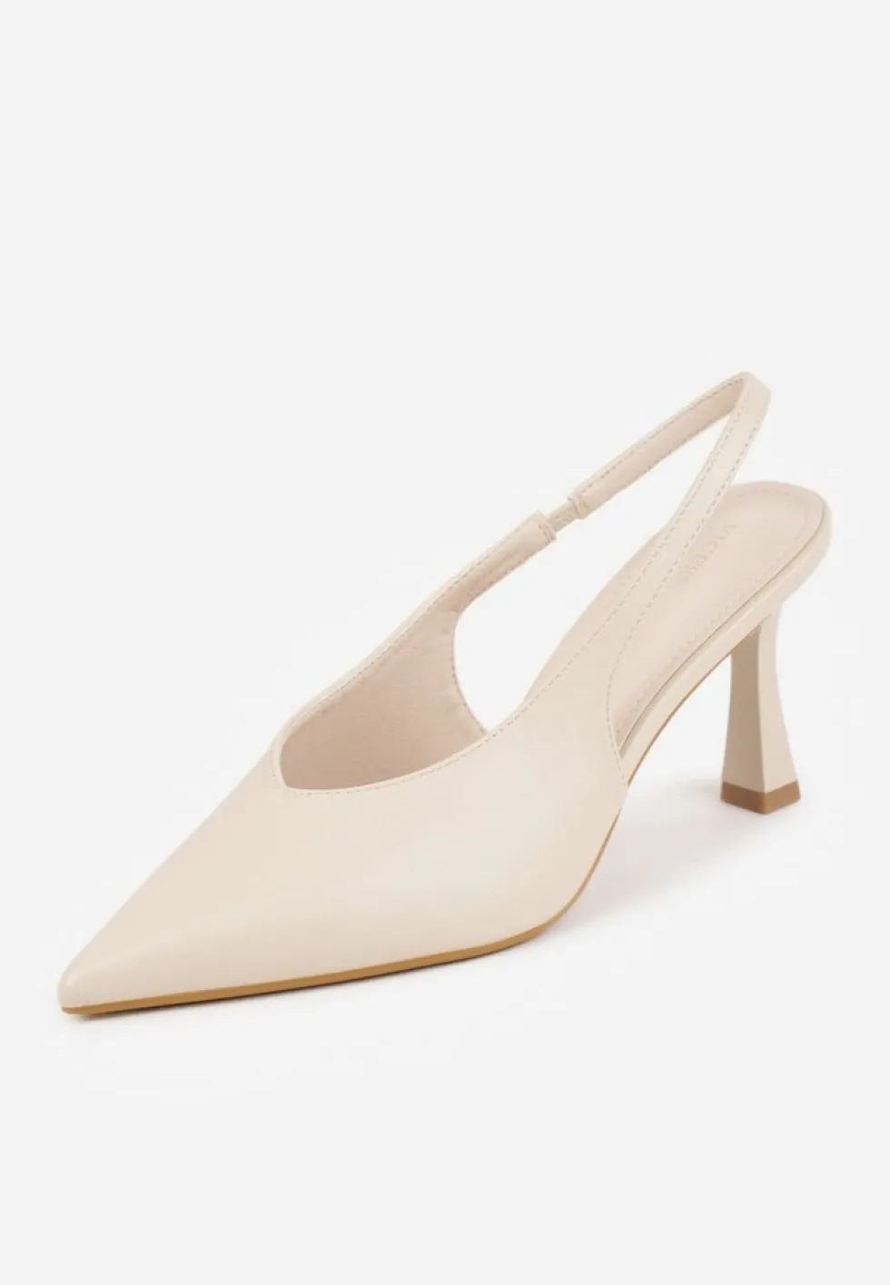 Beżowe Czółenka Sandały Vices na Szpilce Slingback Kolliva