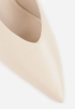 Beżowe Czółenka Sandały Vices na Szpilce Slingback Kolliva