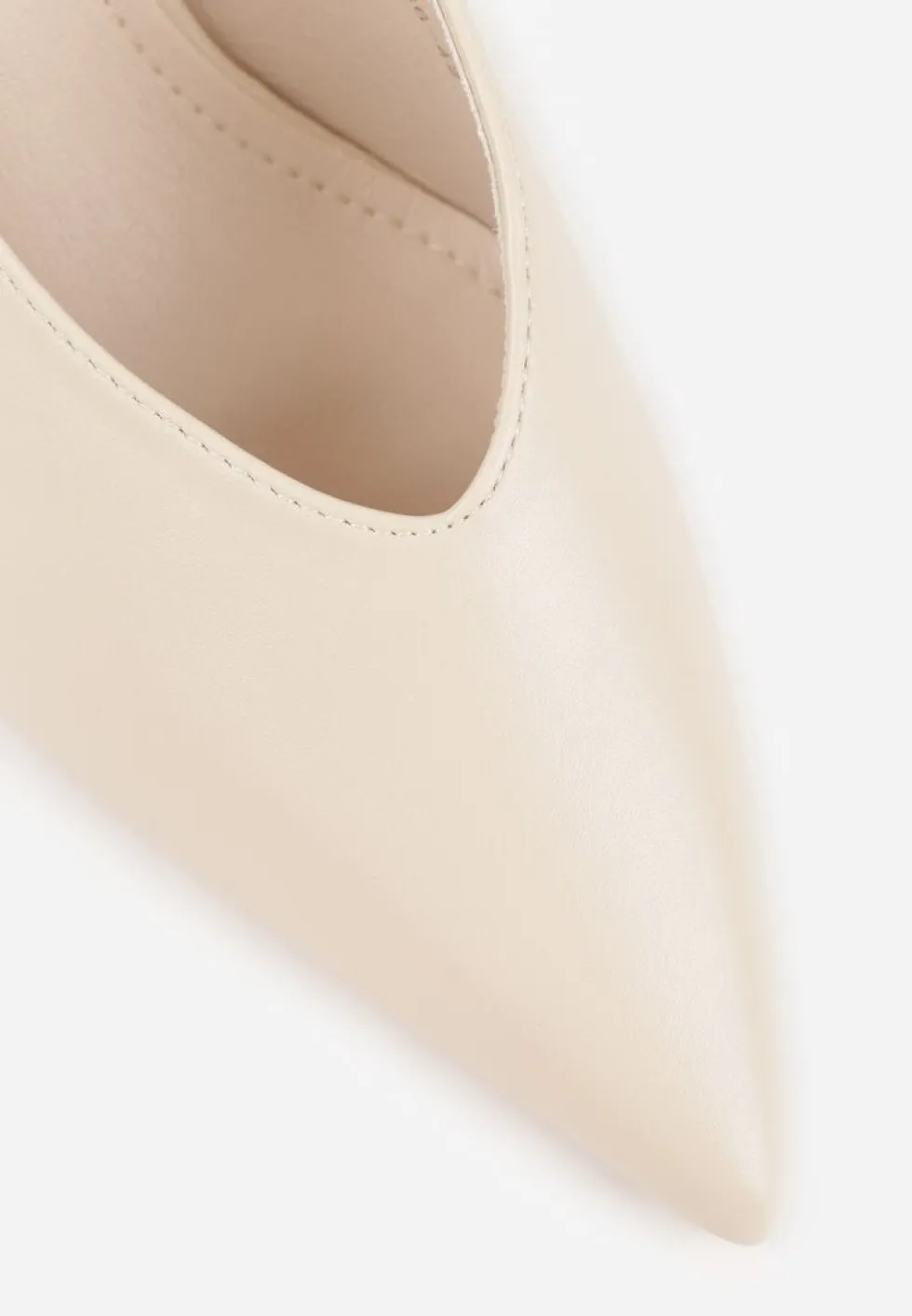 Beżowe Czółenka Sandały Vices na Szpilce Slingback Kolliva