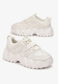 Beżowe Sneakersy Astima