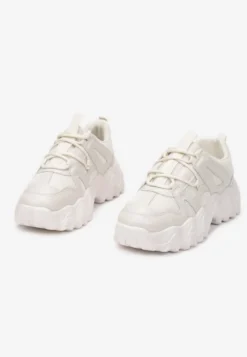 Beżowe Sneakersy Astima