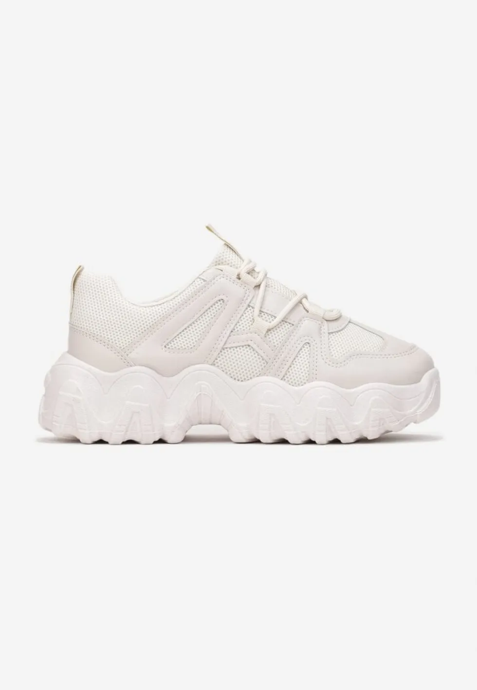 Beżowe Sneakersy Astima