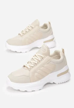 Beżowe Sneakersy Doreania