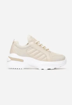 Beżowe Sneakersy Doreania