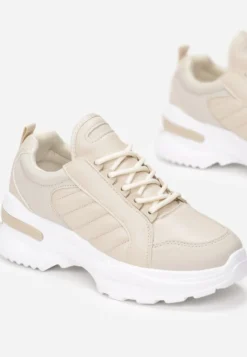 Beżowe Sneakersy Doreania