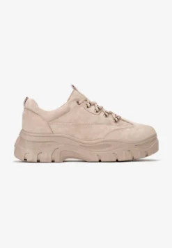 Beżowe Sneakersy Farwynn