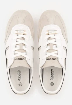 Beżowe Sneakersy Klasyczne Tenisówki z Zamszu Naturalnego Talanashta