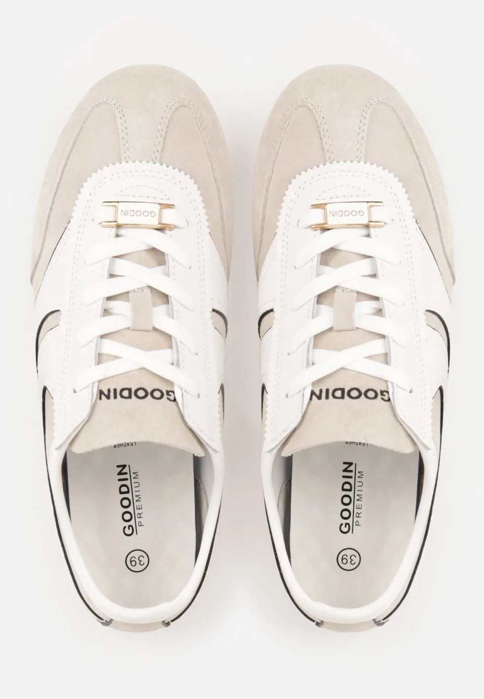 Beżowe Sneakersy Klasyczne Tenisówki z Zamszu Naturalnego Talanashta