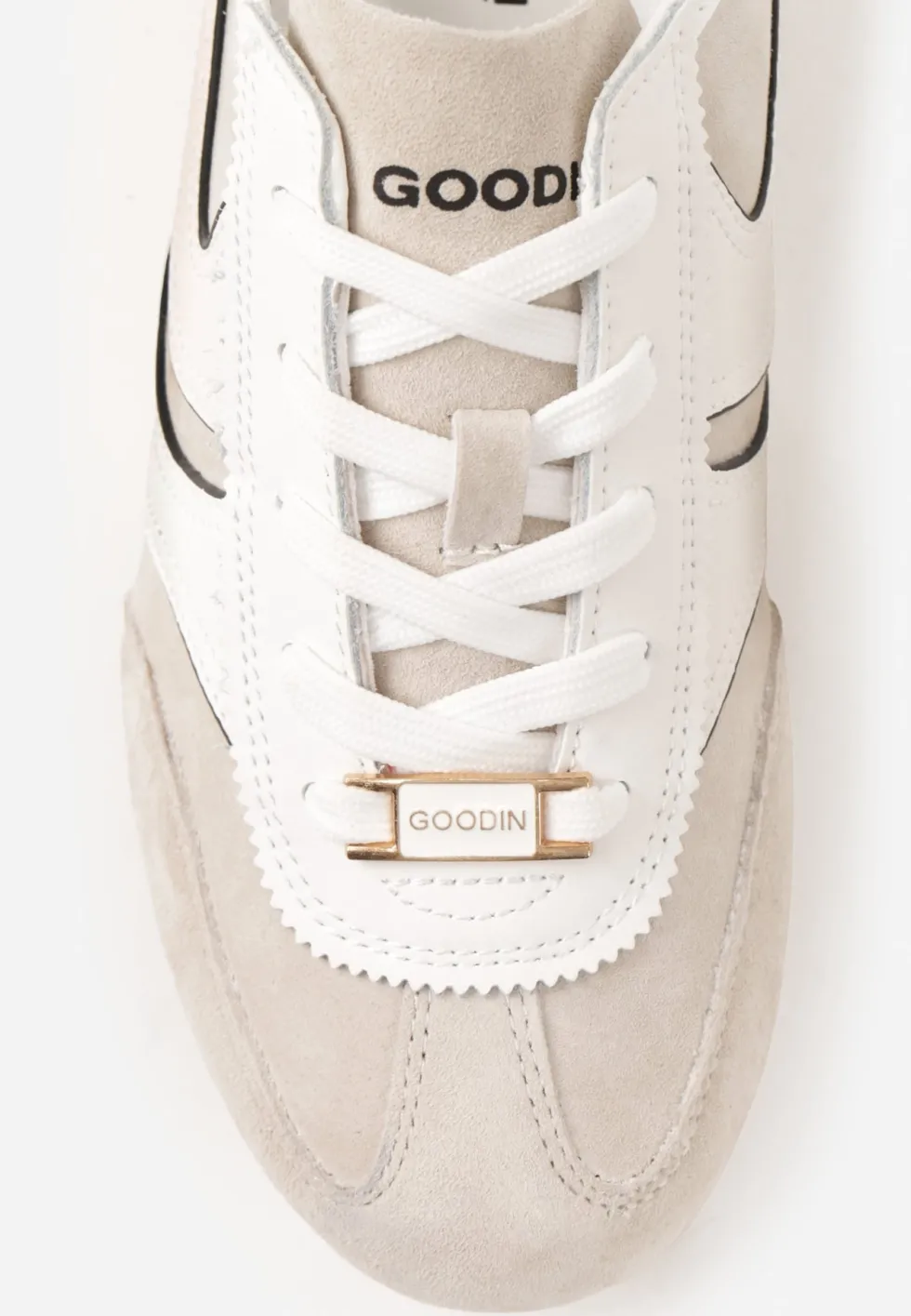 Beżowe Sneakersy Klasyczne Tenisówki z Zamszu Naturalnego Talanashta
