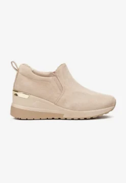 Beżowe Sneakersy Munna