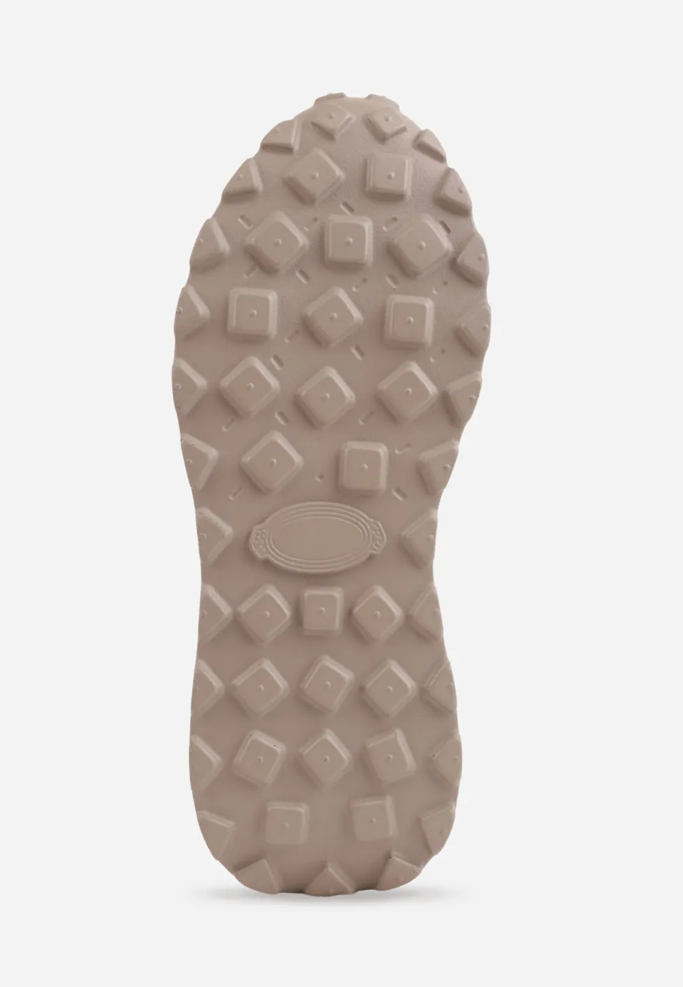 Beżowe Sneakersy z Zamszu Naturalnego na Platformie z Bieżnikiem Eplia
