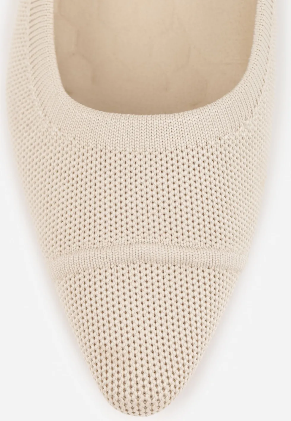 Beżowe Strukturalne Czółenka VICES na Słupkowym Obcasie z Wkładką Soft-Pillow Abathise