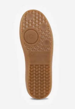 Beżowo-Białe Sneakersy w Stylu Tenisówek z Paskami Danareth