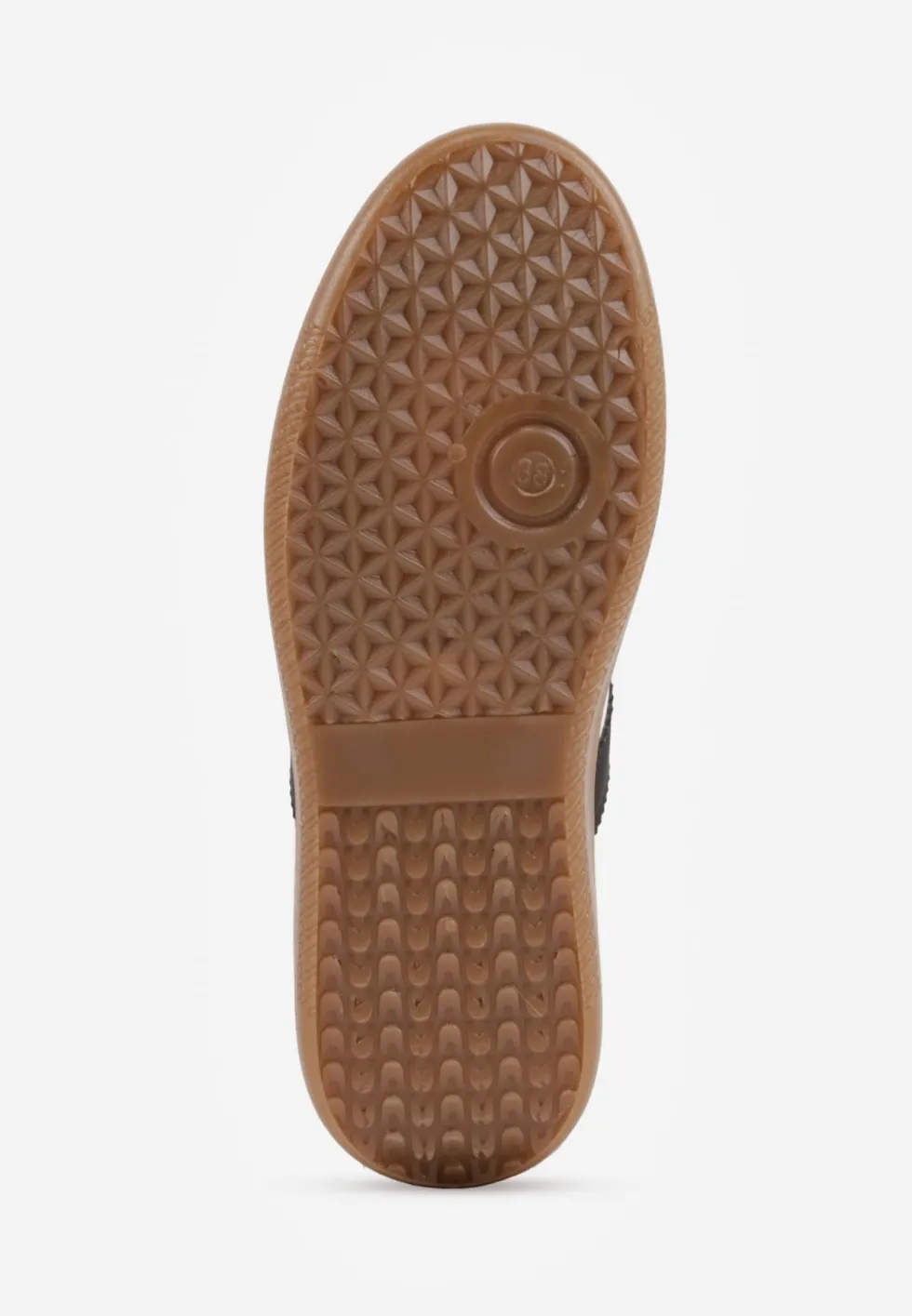 Beżowo-Czarne Casualowe Sneakersy na Płaskiej Podeszwie z Paskami Jereria