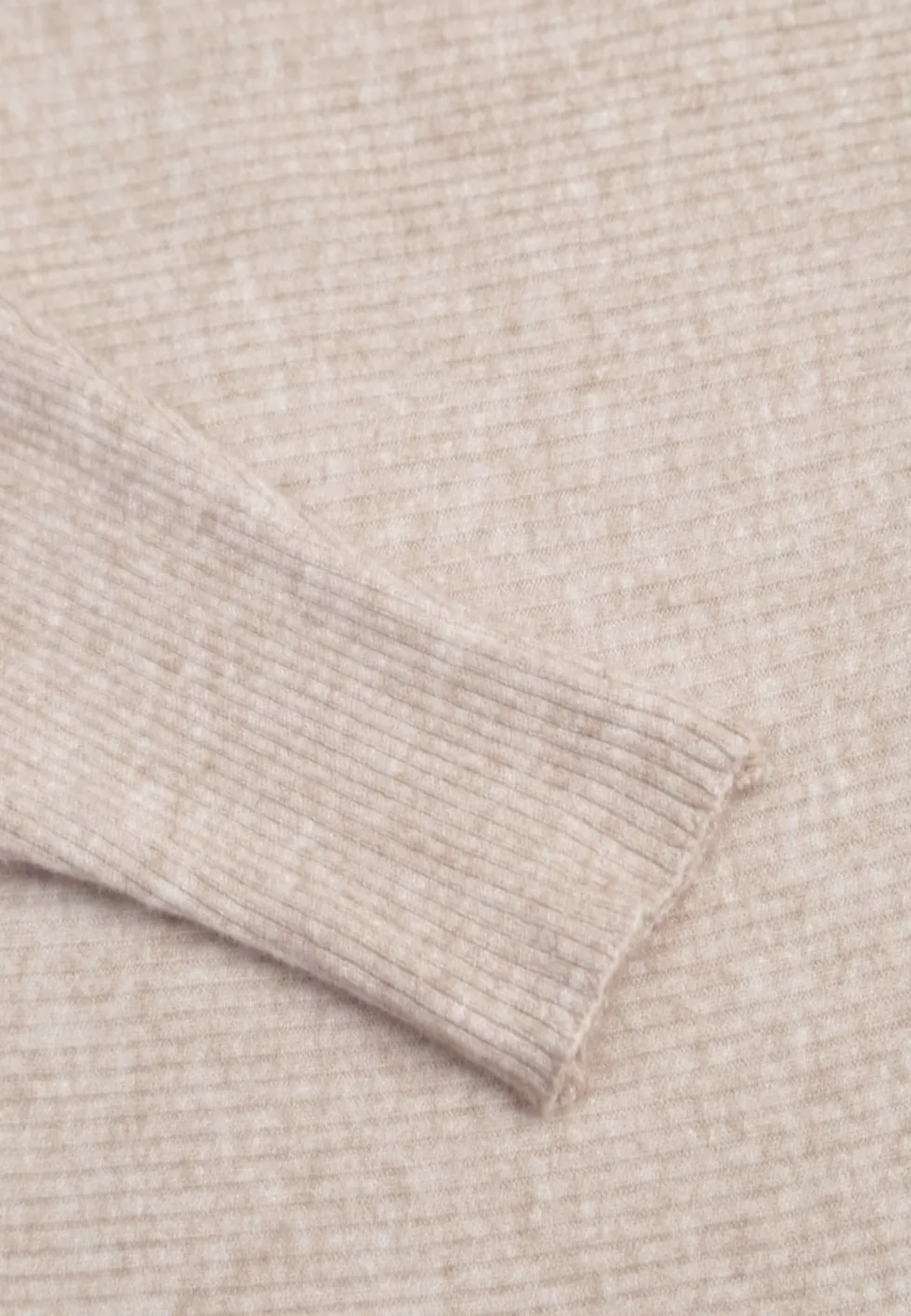 Beżowy Basic Sweter Nietoperz z Wiskozą Rosanel