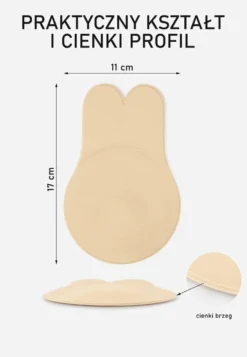Beżowy Biustonosz 2 Nakładki Samoprzylepne Femke