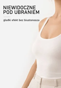 Beżowy Biustonosz Samonośny z Gładkim Wykończeniem Senarra