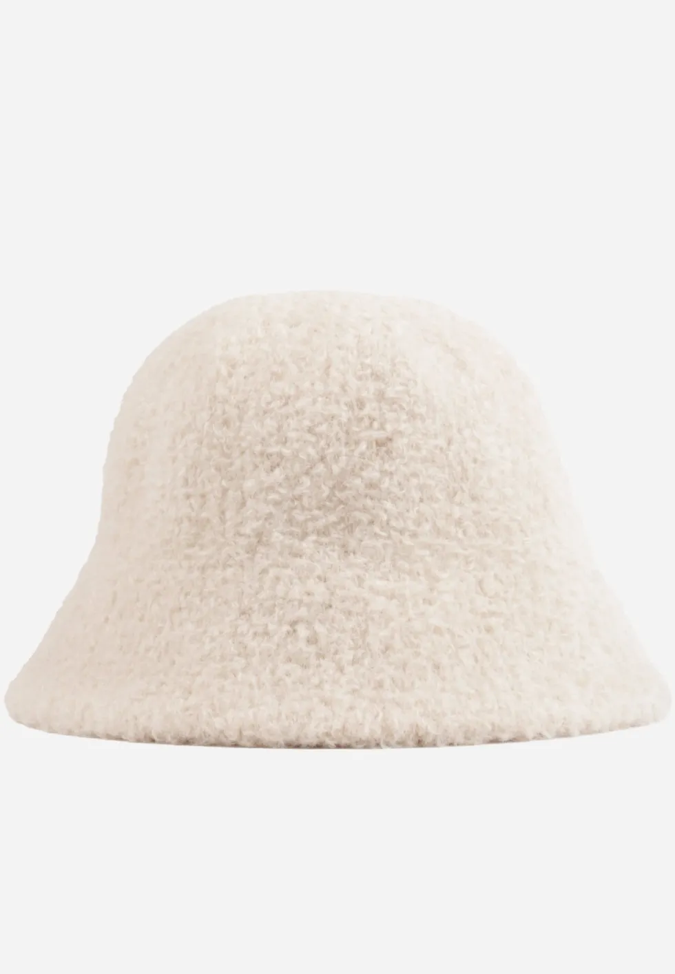 Beżowy Kożuszkowy Kapelusz Bucket Hat Ruelv