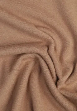 Beżowy Minimalistyczny Sweter z Bawełną Bellama