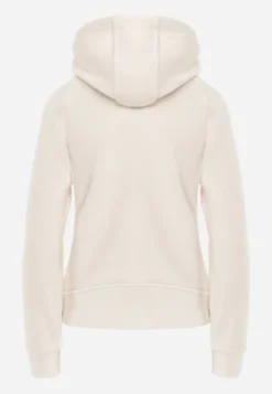 Beżowy Polar Bluza z Kapturem w Stylu Sportowym Aproxia