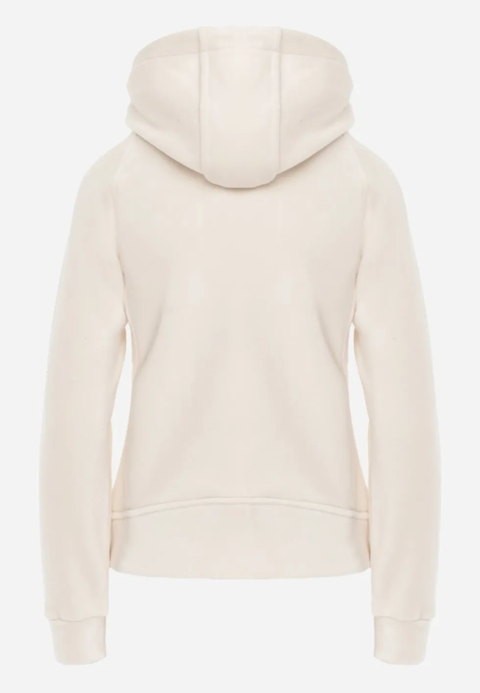 Beżowy Polar Bluza z Kapturem w Stylu Sportowym Aproxia