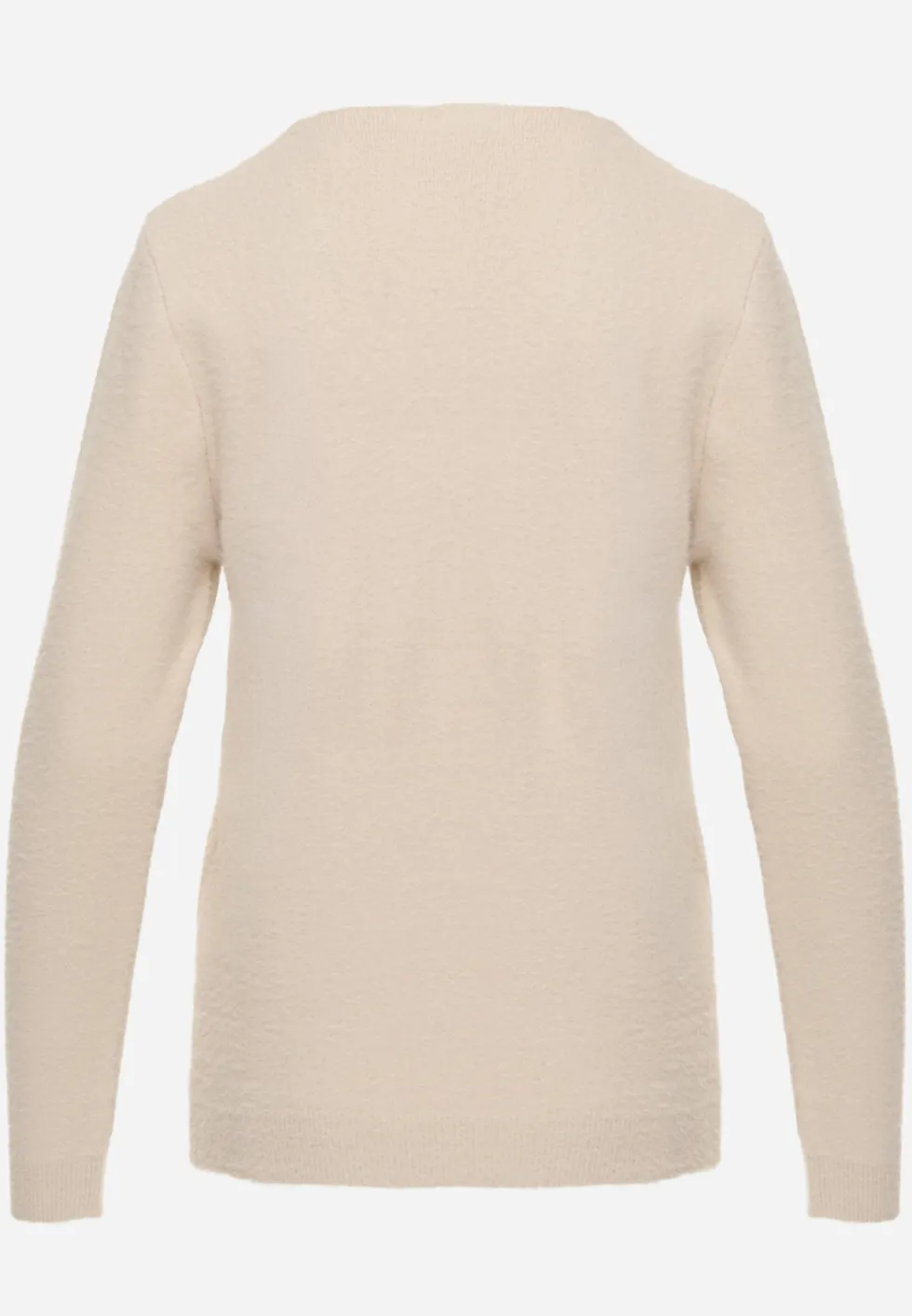 Beżowy Sweter z Wełną w Minimalistycznym Stylu Joslina