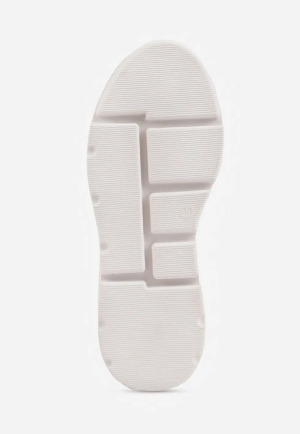 Białe Chunky Sneakersy Vices na Platformie z Okrągłym Detalem Sedvira