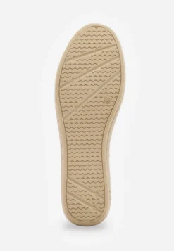 Białe Espadryle z Ażurową Cholewką i Plecioną Podeszwą Gratifyinglys
