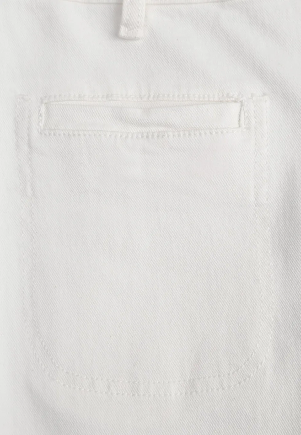 Białe Jeansy High Waist Wide Leg z Bawełny Fenless