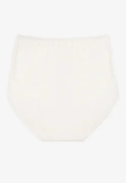 Białe Modelujące Majtki z Bawełny High Waist Nilionea
