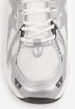 Białe Sneakersy Dad Shoes z Siateczkową Cholewką na Piankowej Podeszwie Anotea