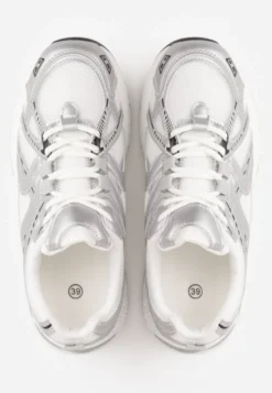 Białe Sneakersy Dad Shoes z Siateczkową Cholewką na Piankowej Podeszwie Anotea