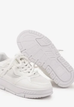 Białe Sneakersy Streetwearowe na Niskiej Platformie Veniffia