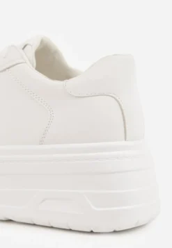 Białe Sneakersy VICES na Platformie z Tłoczeniem Rionessa