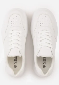 Białe Sneakersy VICES na Platformie z Tłoczeniem Rionessa