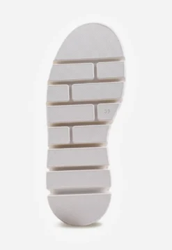 Białe Sneakersy VICES na Platformie Typu Chunky Tassi