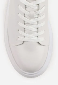 Białe Sneakersy VICES na Platformie Typu Chunky Tassi