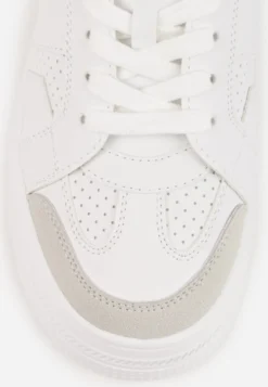 Białe Sneakersy Vices na Platformie z Gwiazdką Fenarra