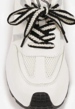 Białe Streetwearowe Sneakersy Chunky VICES na Platformie Ilnatea